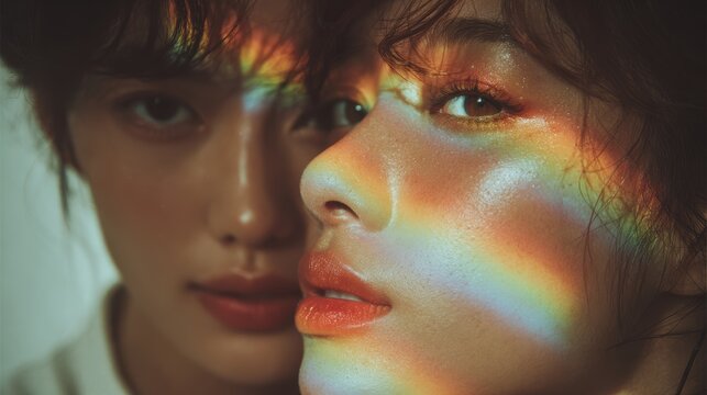 Happy Wedding couple in wedding party,Pride Month,love is love,honeymoon,same sex couple romantic time,WLW,MLM,valentine,sweet moment,freedom,festival parades,parties,Happy gays and lesbians concept.