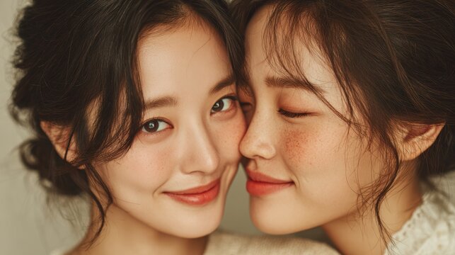 Happy Wedding couple in wedding party,Pride Month,love is love,honeymoon,same sex couple romantic time,WLW,MLM,valentine,sweet moment,freedom,festival parades,parties,Happy gays and lesbians concept.