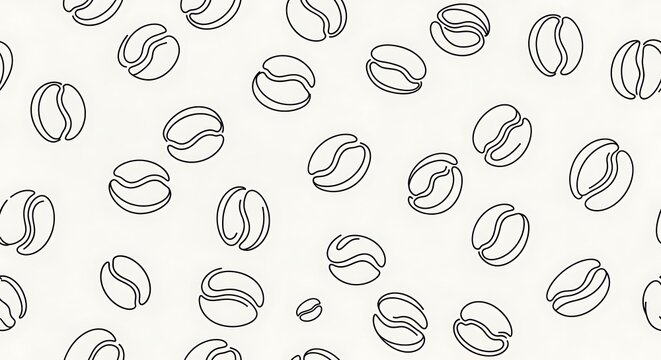 Coffee beans pattern.