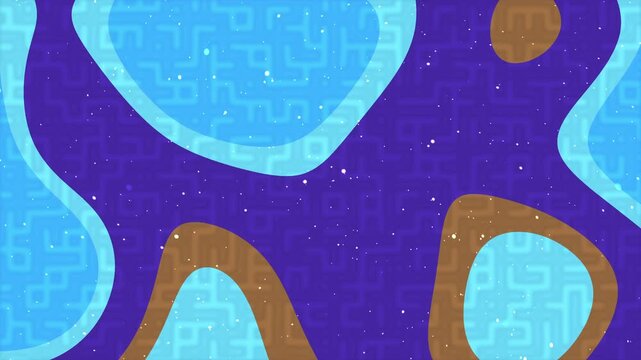 Abstract cosmic fluid pattern with organic shapes and subtle digital background texture.