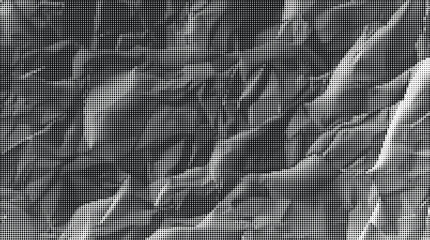 A detailed grayscale illustration of a rocky mountain range landscape with rugged peaks and slopes. © Nazrul