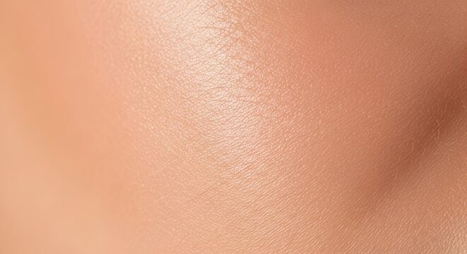 Close up of human skin texture with warm tone