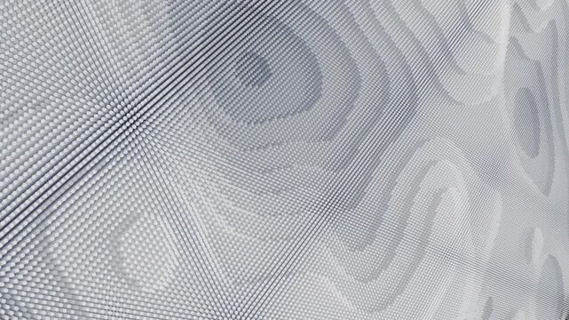 Abstract white undulating moving liquid.