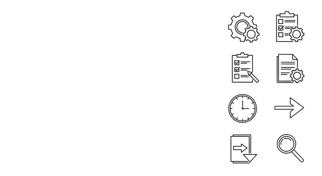 business workflow management icons