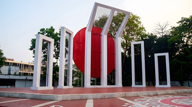 Shaheed minar monument in dhaka bangladesh language movement memorial