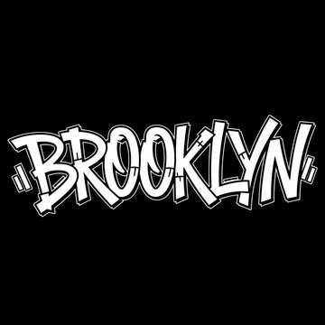Graffiti Brooklyn Street Art Lettering.