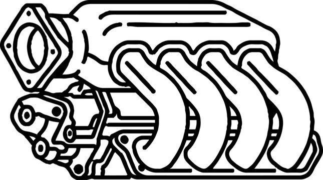 Car engine air intake manifold assembly