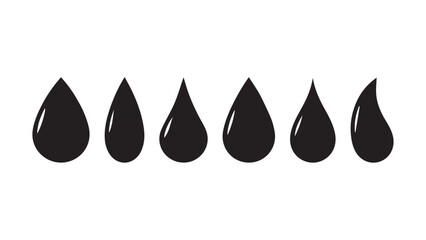 Fototapeta premium vector illustration of a drop of oil