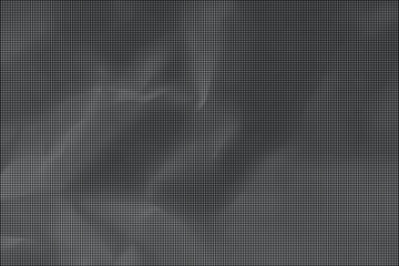 Fototapeta premium Crumpled gray fabric lies on a surface with transparent background