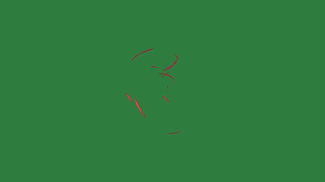 Fire on bird flying in the sky picture of bug red line it middle dot man arrow elements style movement motion