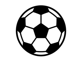 Fototapeta premium Classic black and white soccer ball icon isolated on transparent background football sport vector illustration