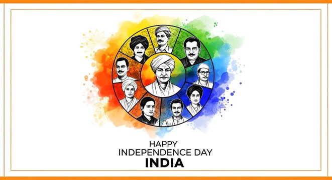 Independence day india celebrations with patriotic spirit and national pride