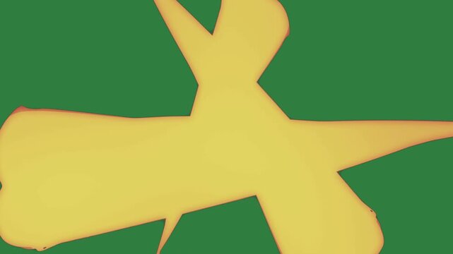 Picture of orange lines yellow star on bunch arrows border red dot it movement emotion frame depth creative cartoonish
