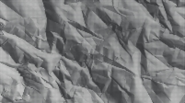 Gray crumpled paper texture fills the entire frame with deep creases