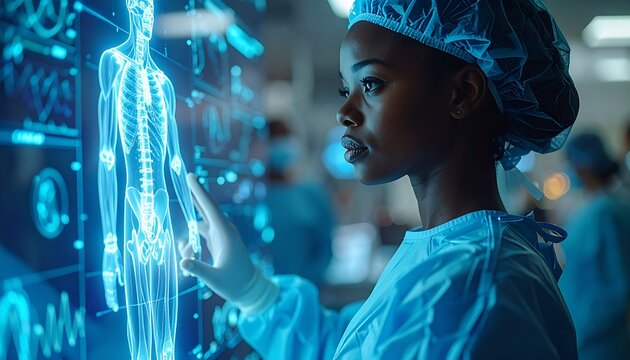 AI Surgeon Hologram Anatomy Future Surgery Medical