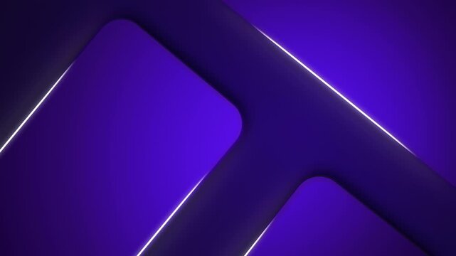 Abstract modern dynamic purple blue video background with shinning lines
