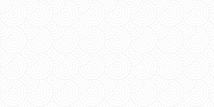 seamless pattern with circles white overlap swirl fabric vector overlapping textile background.
