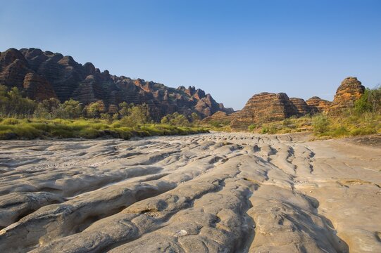 Bungle Bungles, beehive-shaped sandstone towers, Purnululu National Park, UNESCO World Heritage Site, Eastern Kimberleys, Western Australia