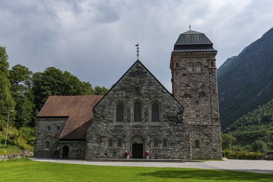 Rjukan kirke church, Unesco world heritage Industrial site Rjukan-Notodden, Norway