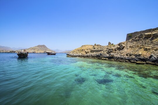 Telegraph island, Khor Ash Sham fjord, Musandam, Oman