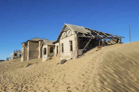 Old mining town Kolmanskop or Coleman's hill, near L&uuml;deritz, Namibia