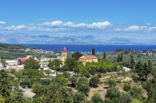 Village near Lefkimmi, Corfu, Ionian Islands, Greece
