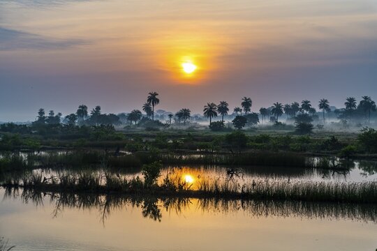 Sunrise in the Casamance, Senegal