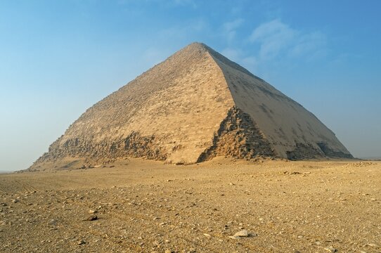 Sneferu's Bent Pyramid, 2600 BC, Dahshur Necropolis, Dahshur, Egypt