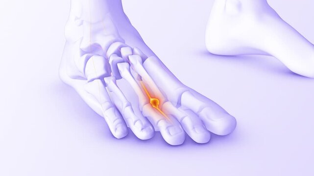 Painful Morton Neuroma In Human Foot