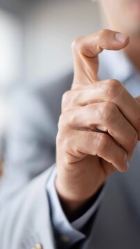 Hand guides glowing upward trend line. Finger points confidently toward growth. Business success implied through motion. Ideal for financial, tech, or progress themes. No animals