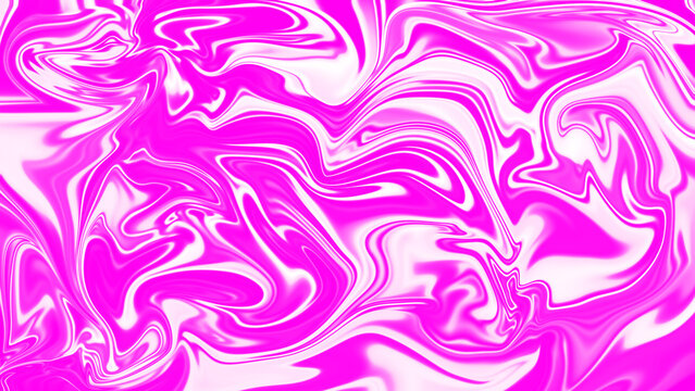 Vibrant Pink and White Abstract Swirls of Fluid Art, Perfect for Modern Design Backgrounds