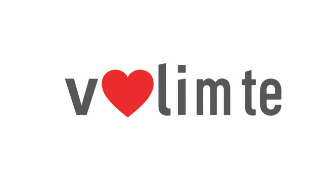 A bold "V" and a red heart precede the word "limte