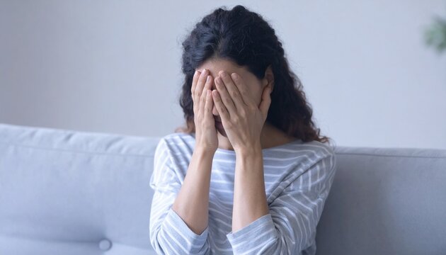 슬픔을 표현하는 사람