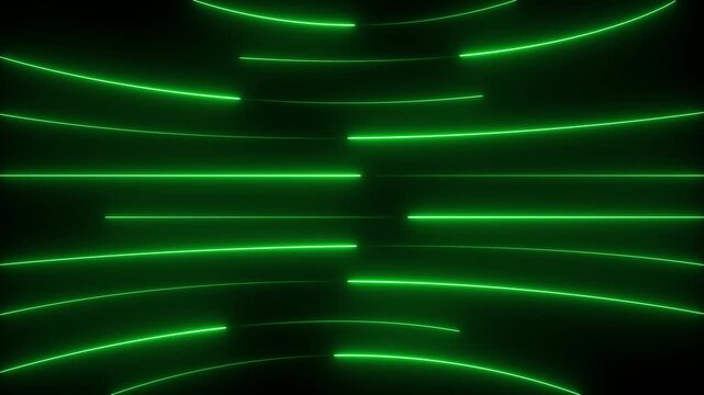 Neon lights blinking lines moving animation. Abstract Blue Neon Lines Glowing Curved Stripes Technology Background Seamless Loop Animation. neon line digital world breaking news Studio Background
