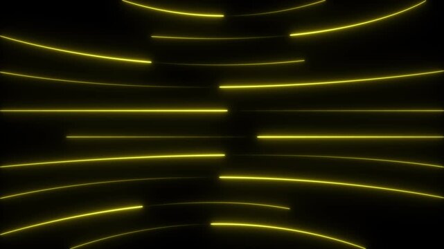 Neon lights blinking lines moving animation. Abstract Blue Neon Lines Glowing Curved Stripes Technology Background Seamless Loop Animation. neon line digital world breaking news Studio Background