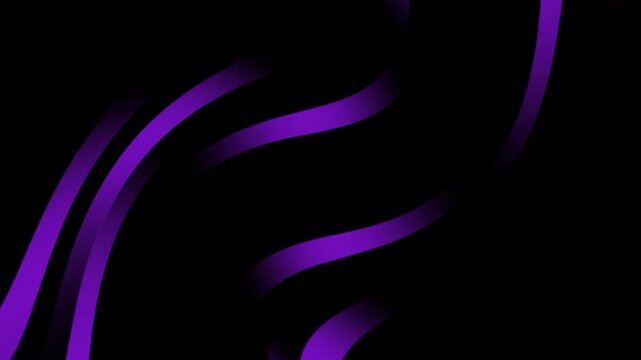 Abstract Purple Light Wave on Dark Background Futuristic Minimal Design