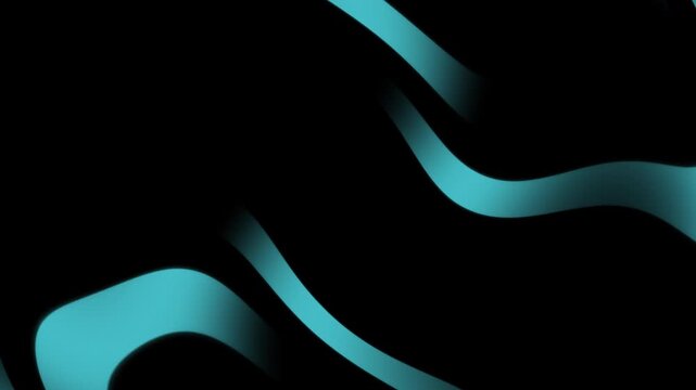 Abstract Blue Light Wave on Dark Background Minimal Futuristic Design