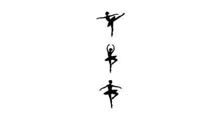 Ballet Dancers Silhouettes, Elegant Poses, Vector Art for Performance and Artistry © Image World