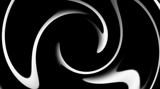 Abstract spiral background dark smooth fluid modern monochrome design