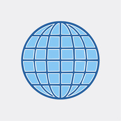 Obraz premium Stylized Globe Icon
