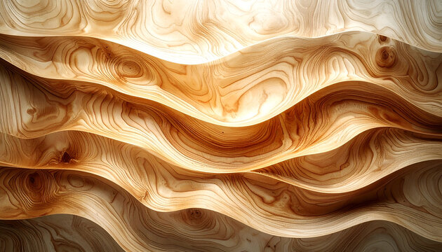 Wooden wavy layered texture background.
