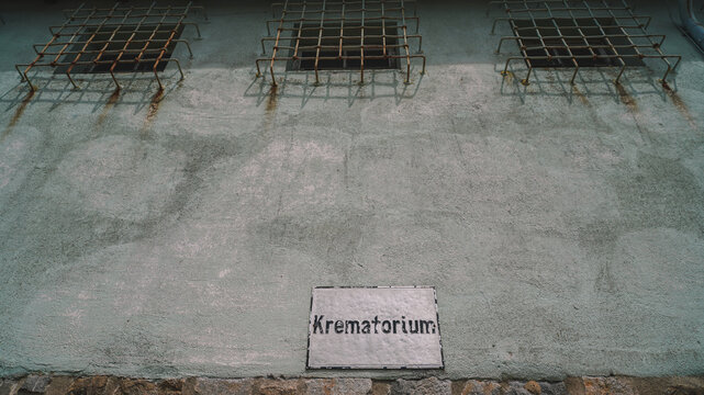 Krematorium Sign on Building Wall