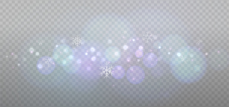 Crystal prism reflects rainbow neon light through diamond glass sparkle. PNG vector lens flare captures glitter, glare, and holographic effect. Light refractions add magical spectrum depth