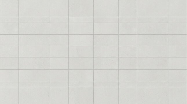 Minimalist white tile wall texture, clean ceramic subway tiles background, modern bathroom and kitchen interior surface, architectural grid pattern