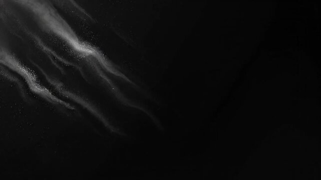 Darkness with white abstract light movement.