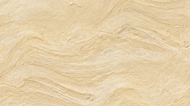 Natural beige sandstone texture background, organic wavy stone pattern, light tan sedimentary rock surface for architectural design and construction