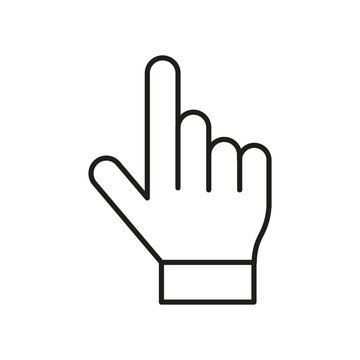 Cursor hand icon vector icon on white background. EPS10