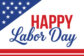 Happy labor day greeting with american flag design © ABDUL HALIM SOJIB