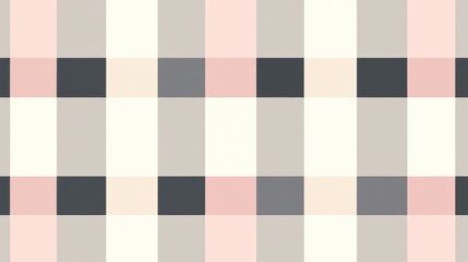 Fototapeta premium Pastel Check background,Tartan plaid seamless pattern on paper texture, paint brush style illustration,Plaid shirt textile,gingham fabric,for banner and background.
