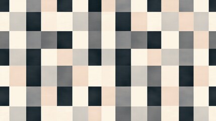 Fototapeta premium Pastel Check background,Tartan plaid seamless pattern on paper texture, paint brush style illustration,Plaid shirt textile,gingham fabric,for banner and background.